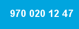 970 020 12 47 970 020 12 47